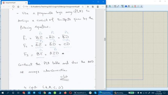 4*3 PLA with 6P in Proteus Sheet4Prob2/3 смотреть онлайн