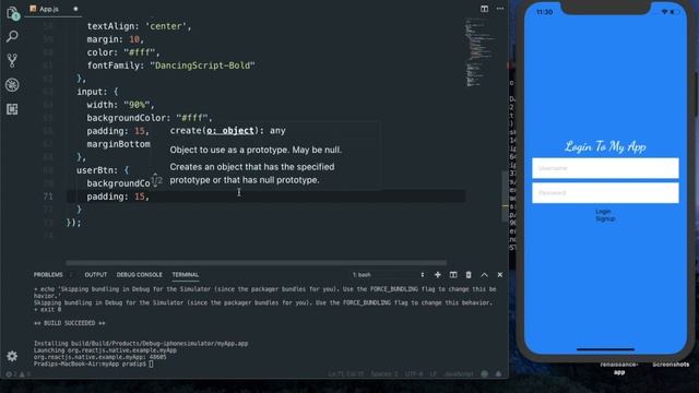 Create Login Screen in React Native App for Android & iOS смотреть онлайн
