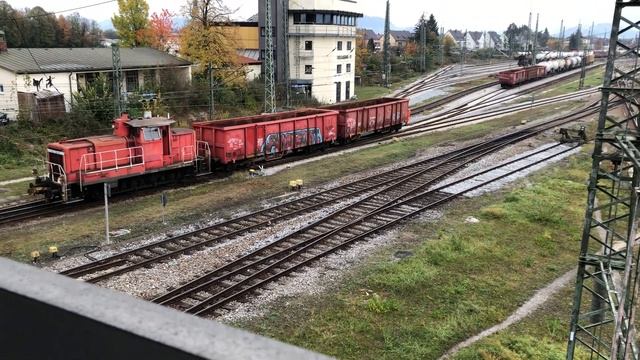 Rail Worker Rides Train - Freilassing, Germany смотреть онлайн