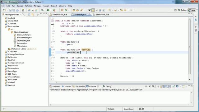 Java Tutorial 36 - Vererbung смотреть онлайн