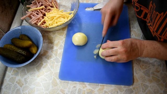 Немецкий колбасный салат смотреть онлайн