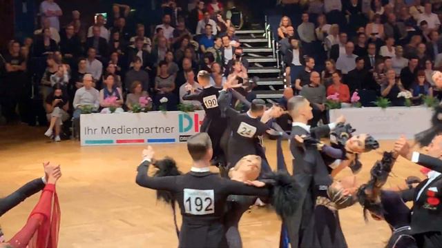 Dmitry Erofeev - Polina Erosh, slowfox. GOC 2019, WDSF Grand Slam Standard. смотреть онлайн
