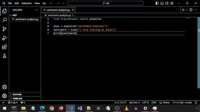 Learning NLP From Scratch - Setup & Sentiment Analysis (HuggingFace NLP Course) смотреть онлайн