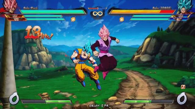 DBFZ Goku black command grab side switch combo смотреть онлайн