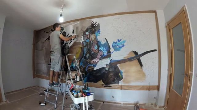 Overwatch graffiti Genji & hanzo + horde logo смотреть онлайн