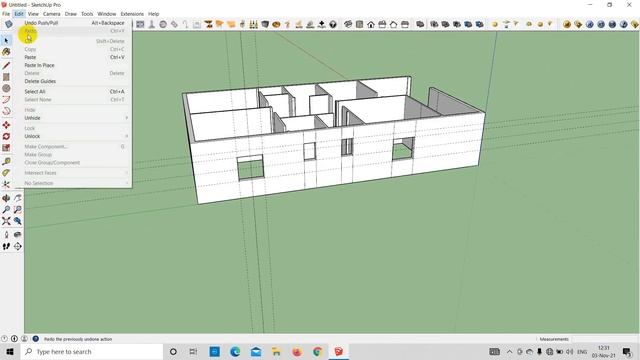SketchUp: Making your own doors and windows YouTube /SketchUp windows cutting kise kre / part 3 смотреть онлайн