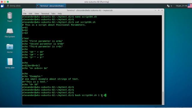 Bash скрипты 17. Позиционные параметры. Positional Parameters. смотреть онлайн