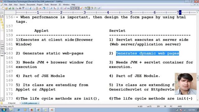 33 Whats the difference between applet & servlet |Adv Java Servlet Programming Tutorial advance jav смотреть онлайн