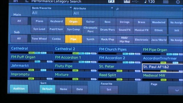 Yamaha MODX All Pipe Organs and Accordians смотреть онлайн