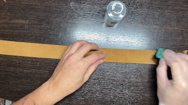 Полируем обратную сторону ременной заготовки. Тестирую стабилизатор плотности кожи смотреть онлайн