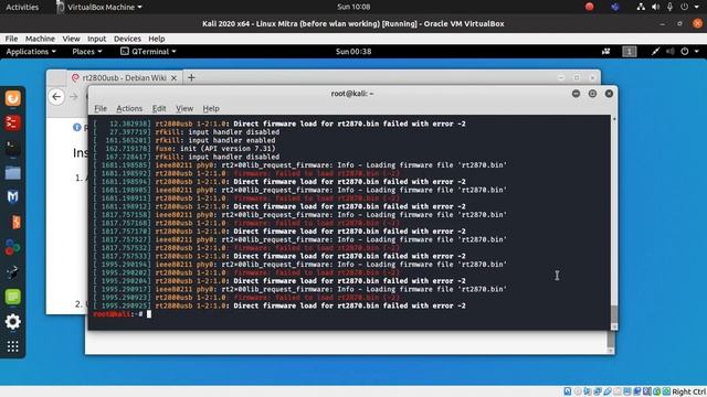 Kali Linux : Wifi Network Firmware Missing Problem смотреть онлайн
