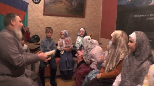 Занятие с детьми на вечернем богослужении под Новый год.  31. 12. 2016