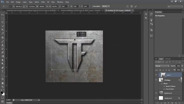 How to make 3d logo in Photoshop || Logo mockup design tutorial in photoshop, смотреть онлайн