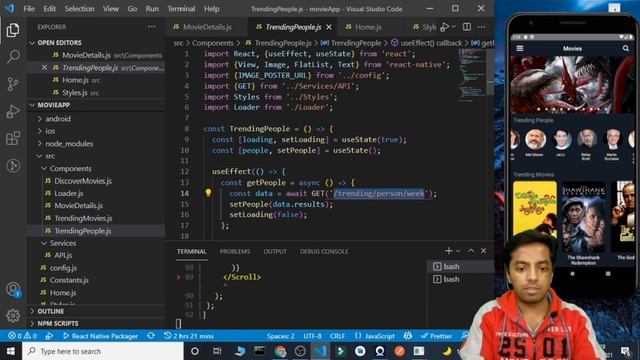 React Native Movie App Part-V || React Native Projects || React Native Tutorials смотреть онлайн