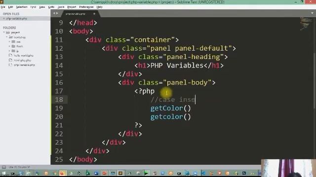 Lesson 3 - Declaring Variables in PHP смотреть онлайн