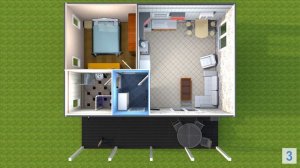 3 лучших проекта одноэтажных каркасных домов 6х9 м