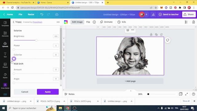 how to convert image into pencil sketch in canva смотреть онлайн