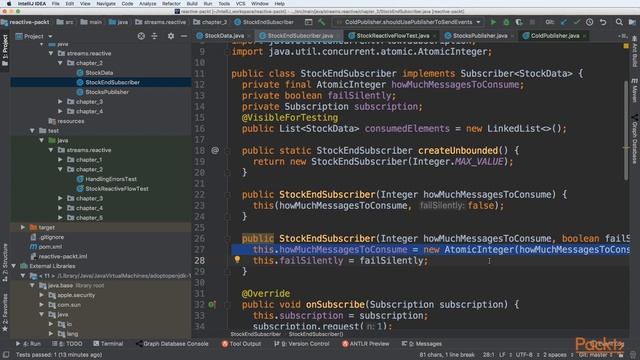 Hands-On Reactive Programming with Java 12: Consuming Messages: Creating a Subscriber|packtpub.com смотреть онлайн