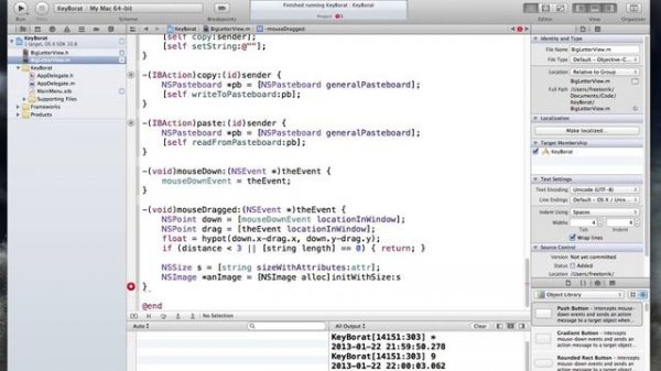 Разработка приложений для Mac OS X: Копирование и вставка, ч3. Лекция 12 Модуль 4