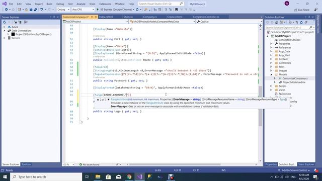 Range Validator in ASP.NET MVC смотреть онлайн