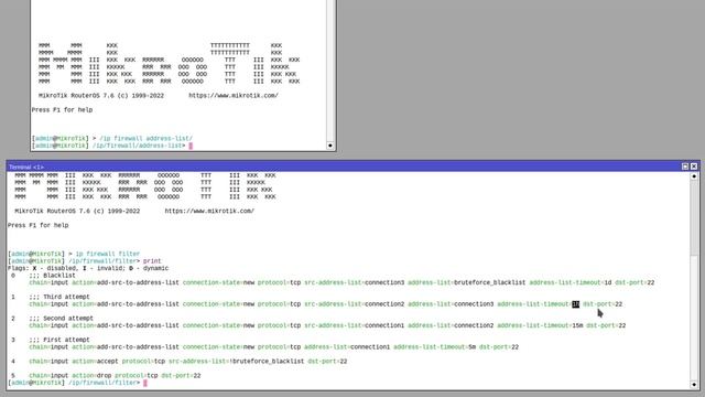 Bruteforce protection - MikroTik firewall rules смотреть онлайн