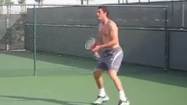 Marat Safin practicing, Indian Wells смотреть онлайн