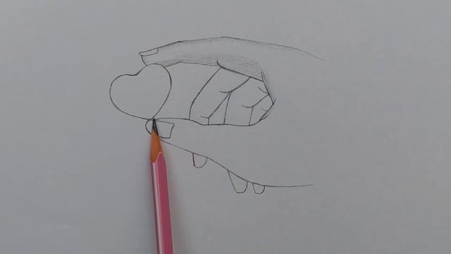 How To Draw A Beautiful Girl Hand Holding Love Icon - pencil sketch - Gali Gali Art || смотреть онлайн