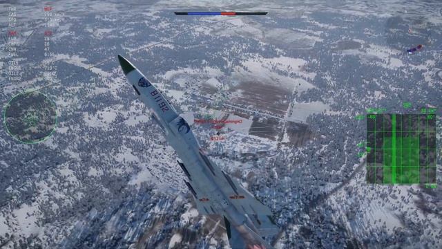 War Thunder "Sky Guardians" J-8B vs F-16A смотреть онлайн