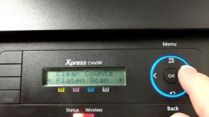 Samsung Xpress C460W hidden menus & reset those warnings