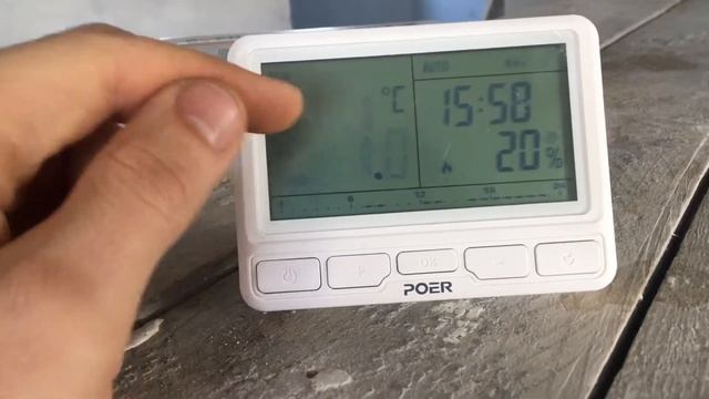Отопление дома. Беспроводной терморегулятор Poer. Краткий обзор. смотреть онлайн