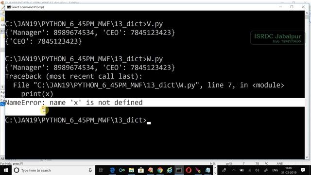 Dictionary in Python ~ Chapter - 9 смотреть онлайн