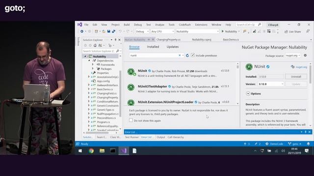 Nullable Reference Types in C# 8 • Jon Skeet • GOTO 2019 смотреть онлайн