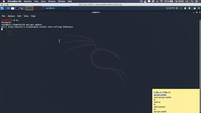 Как зайти под root в Kali Linux 2020.1? смотреть онлайн
