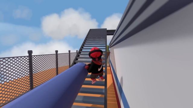 DONT TOUCH THE GIANT BURGER IN HUMAN FALL FLAT ITS A TRAP !! PART 1 смотреть онлайн