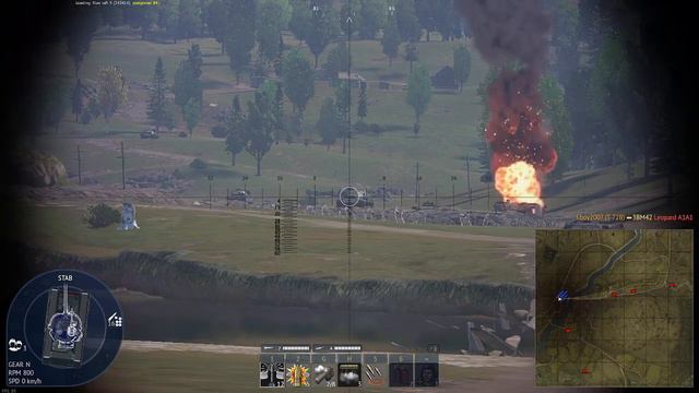 War Thunder T-72B with realistic T-80 autoloader sound смотреть онлайн