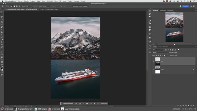 Combinar 2 fotos en 1 CLIC gracias al relleno generativo de Photoshop смотреть онлайн