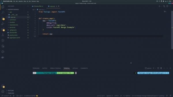 Организовываем структуру проекта FastAPI с помощью docker, docker-compose и makefile