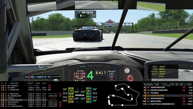 rFactor 2 - Corvette C8R GTE @ Road America - Low Fuel Motorsport ranked online смотреть онлайн
