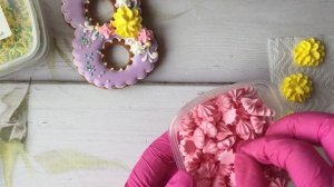 Имбирный пряник🍪Цветы из айсинга💐Пряник к 8 марта🌷🍪