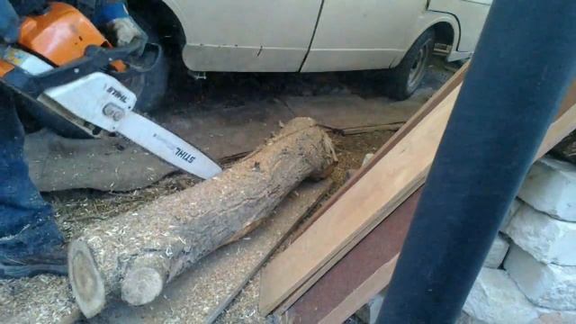 Продольный распил бревна смотреть онлайн