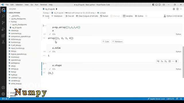 01_Numpy in python for beginners | Arrays смотреть онлайн