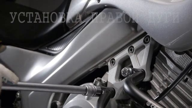 Установка дуг CRAZY IRON на мотоцикл Yamaha TDM850