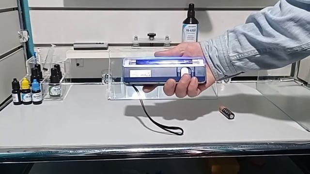 УФ лампа мобильная на присосках для сушки полимера в трещине смотреть онлайн