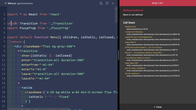 10 - Componentize the Layout - Sliding Sidebar in React and Tailwind CSS смотреть онлайн