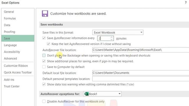 CARA MENGATUR SIMPAN OTOMATIS DOKUMEN WORD, EXCEL, POWER POINT (SAVE AUTORECOVER) смотреть онлайн