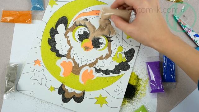 Детский набор для рисования песком"SandArt". Креативное творчество от "Danko Toys" (SA-01-01-10) смотреть онлайн