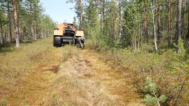 Испытания промышленного плавающего вездехода ТРОМ 20 на колесах сверхнизкого давления смотреть онлайн