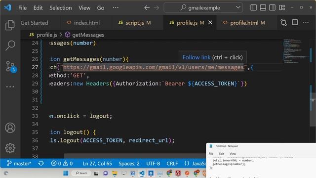 Javascript Gmail API Example to Display All Inbox Messages Using Fetch API & OAuth2 in Browser смотреть онлайн