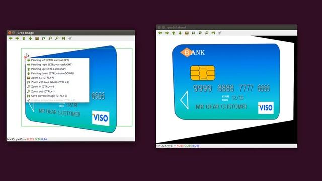 Perspective transform using OpenCV C++ смотреть онлайн