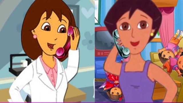 Даша следопыт пять маленьких обезьянок прыгали на кровати - Russian Five Little Monkeys